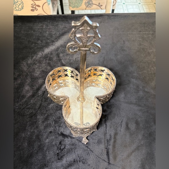 Antique Victorian Silver- Plated Condiment Or Cruet Castor Holder - Picture 2 of 8